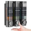 Shampoo and Conditioner Dispenser,Unisense Shower Soap Dispenser 3 Chamber No