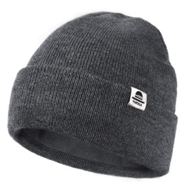 FURTALK Unisex Baby Toddler Child Beanie Knitted Hat with Soft Fleece Lining Warm Winter Hat for Girls and Boys, gray, 0-6 months