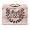 Pavilion Gift company 31024 Simply Blessed Tea Light Holder, Radiant