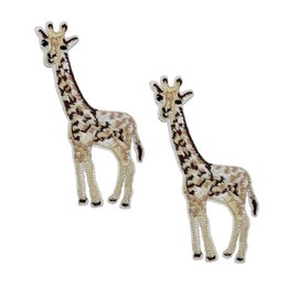 3.62'' Giraffes Embroidered Iron On Patches for Baseball Hats T-Shirts Hoodies Backpacks