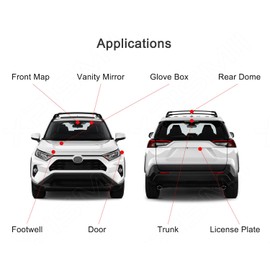 Xpismii 18 Piece 6000K White Sequoia Interior LED Light Kit Package Replacement for Toyota Sequoia 2001 2002 2003 2004 2005 2006 2007, with Placement Diagram and Install Tool