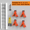 lcusepu 6 Pack Jack Stands Wall Mount Organizer, Car Jack