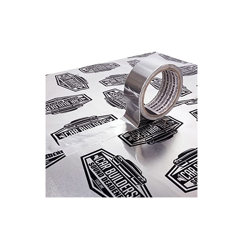 Car Builders Aluminium Foil Tape, Silver, 1 x 10m Roll