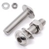Glvaner (30 Sets) M5-0.8 x 25mm Flanged Washer Button Head