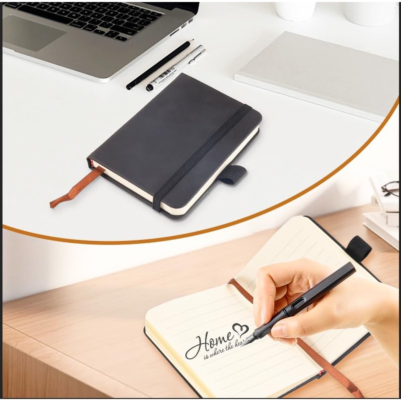 EclipseGuard Pack of 2 Pocket Notebook, Small Notebook Diary, A7