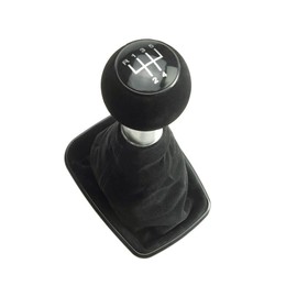 Newtown2700-parts Gear Stick Knob 5-Speed Microfibre Compatible with VW Golf 4 Bora - Black Hole Size 23 mm