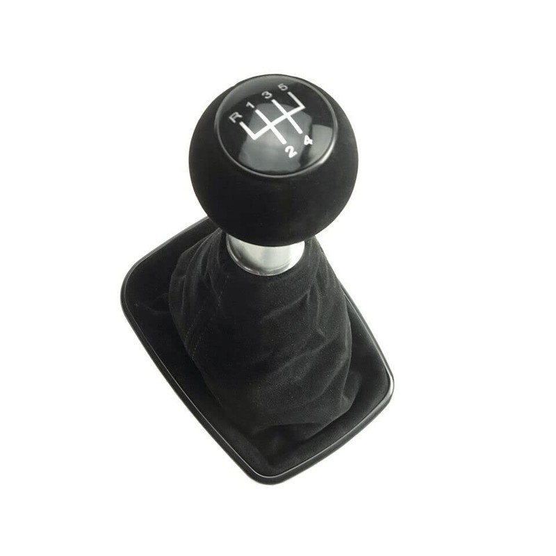 Newtown2700-parts Gear Stick Knob 5-Speed Microfibre Compatible with VW Golf