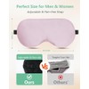 BeeVines Máscara para dormir 100 seda, máscaras oculares opacas (2