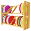 MinBoo Disc Golf Rack Stackable | Bamboo Disc Golf Shelf