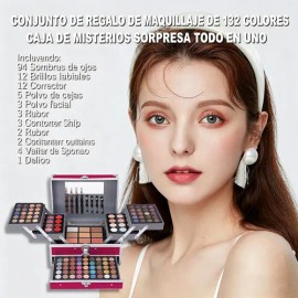 Miss Rose Traje De Maquillaje Femenino Integrado De 132 Colo                                                                                          