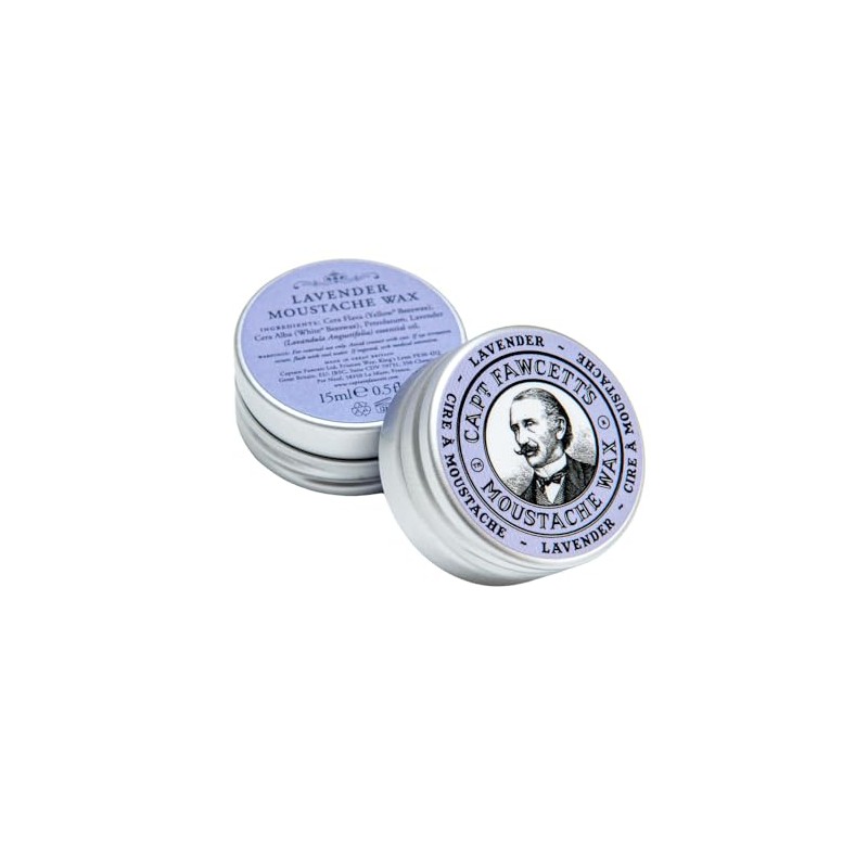 Captain Fawcett Moustache Wax - 15ML, LAVENDER