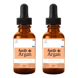 Kit 2 Aceite De Argan 100% Puro Todo Tipo De Piel Día/noche