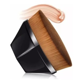 Brocha Para Base Viral Tiktok Kabuki Maquillaje Tendencia Color Negro