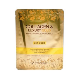 BS Home Shopping 3W Focus Care Water Glow Maternity Flight Attendant Daily Mask Pack Collagen Luxury Gold 5 Sheets Set