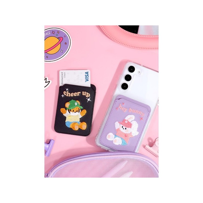 Design Skin (신세계김해점)(유니버셜) 자수 포켓(레트로)-블랙/호군 ITM25634 (Shinsegae Gimhae Store) (Universal)