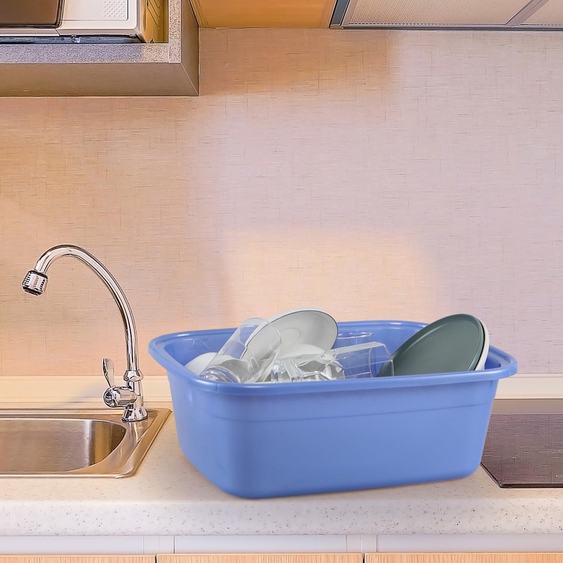 Farmoon Rectangular Dish Washing Pans, 18 Quart Plastic Wash Basins,