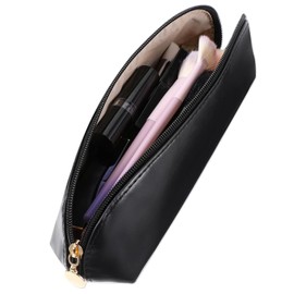 Pluzmecalm 1 Pcs Black Makeup Brush Case Travel Brush Holder Cosmetic Brushes Bag with Zipper Brushes Organizer Pouch for Women