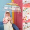 Transparent Umbrella Cartoon Long Handle Umbrella For Children