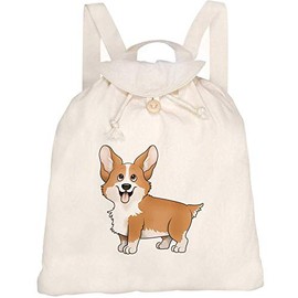 Azeeda 'Corgi' Canvas Rucksack/Backpack (RK00011345)