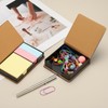 PATIKIL 140 Sheets Leather Sticky Notes Holder, 10in Post Notes