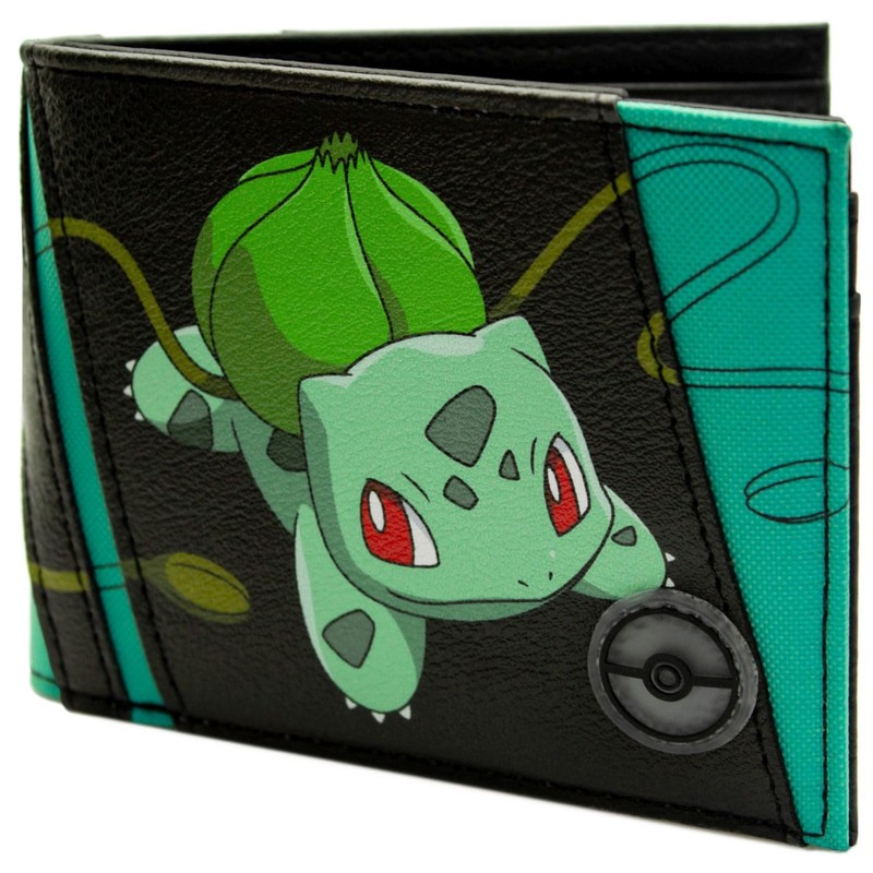 Gym Leader Grass Type Vine Whip Wallet - Green Bi-Fold