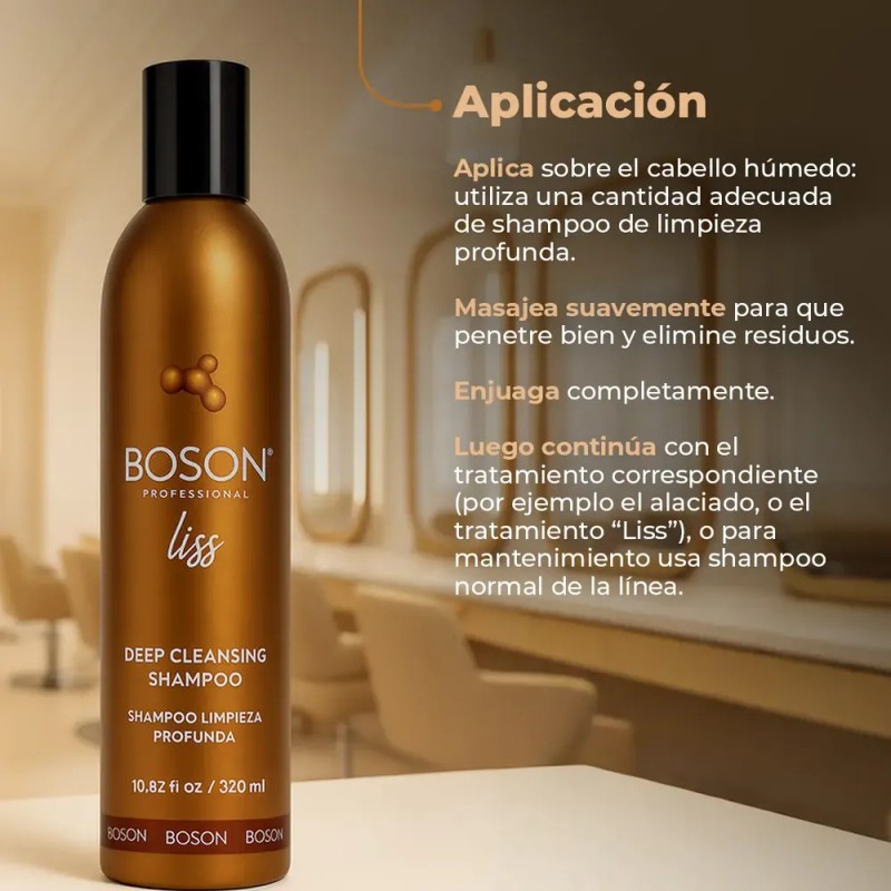Shampoo De Limpieza Profunda Boson Liss 320ml