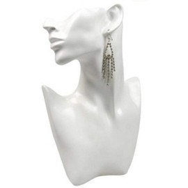 [southanshop] Piercing, Necklace, Earrings, Jewelry, Torso, Display, 3 Colors to Choose from (White)