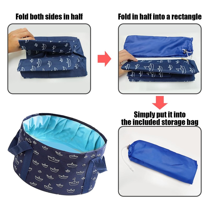 1 Navy Blue Foot Bath, 1 Pack Foot Mask, Foot