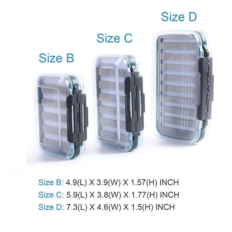 Maxcatch Waterproof Fly Box Double Clear Lid Fly Fishing Box