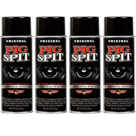 Pig Spit Original for Use on Motors, Transmissions, Vinyl and Black Plastic Trim Components and Tires, 9 oz, 4-Pack