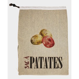 Danesco Manufacturing 6123356LN Potato Storage Bag, Cream, Size: 8 Ã— 10