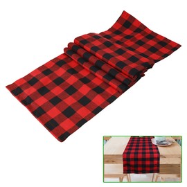 Forestchill 14 x 72 inch Table Runner, Classic Red & Black Buffalo Check Plaid, Tablecloth for Home Dining Table, Family Dinner Parties, Xmas Décor and Everyday Use