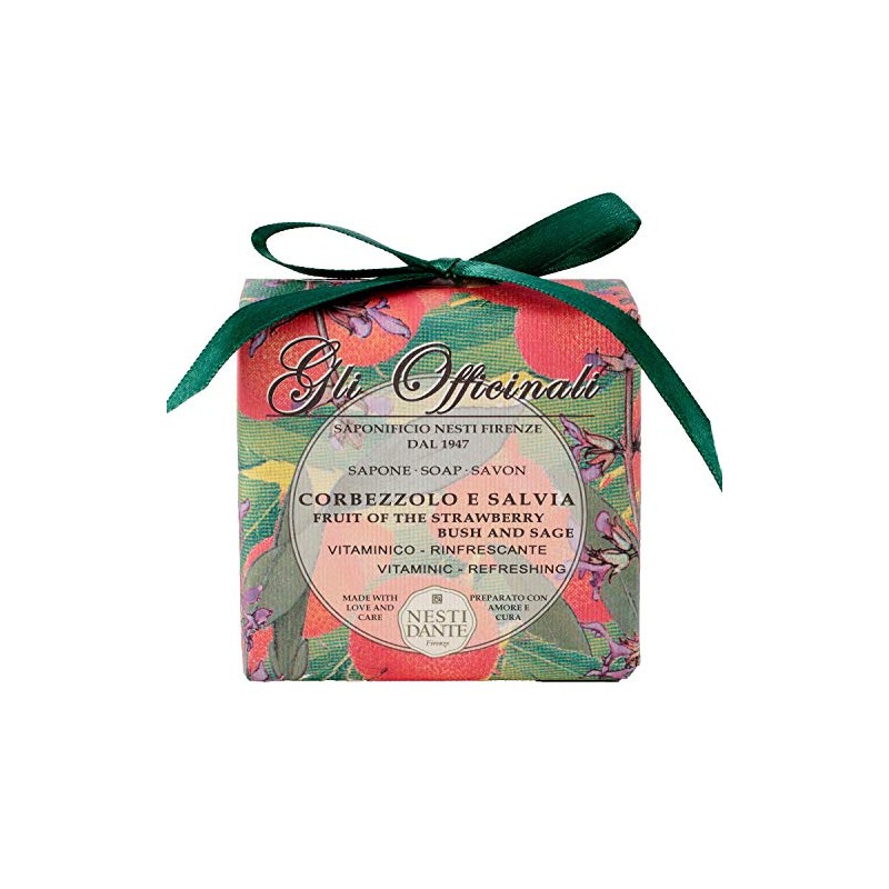 Nesti Dante Li Officinari Soap, Strawberry Bush & Sage, 7.1