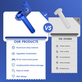 ZSDTRP Universal 7/8" 22mm Motorcycle Throttle Assembly Twists Grip CNC Aluminum with Throttle Cable and Handlebar Grip for Dirt Bike Motorcycle Accessories (StyleA-Blue)