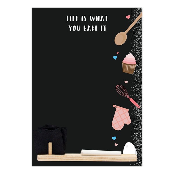 Chalkboards UK 'Bake It' Printed Small Memo Board Chalkboard with