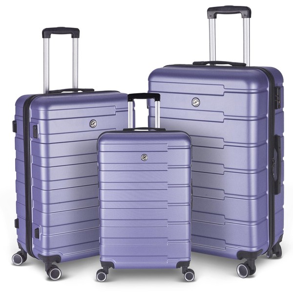 Luggage Sets 3 Piece, 20/24/28 Inch Hardshell Suitcases with Spinner