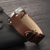 Anbeer Watch Band, Military Style Top Grain Leather, Quick Release