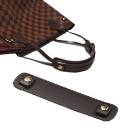 Lopsity PU Leather Shoulder Strap Pad,Detachable Soft Leather Strap Cover,Compatible with Women Tote Purses, Handbag, Satchels,More comfortable to carry (BROWN)