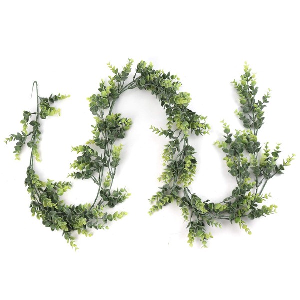 Larksilk Set of 2 Green Eucalyptus Garlands | 6 Foot