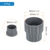 sourcing map 2 Pcs UPVC Reducer Pipe Fitting, 75x63mm PVC