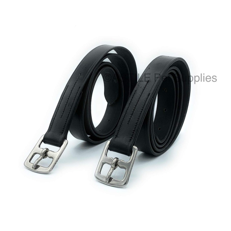 Astile Equestrian Leather Stirrup Leathers Adults Or Childs Black Brown