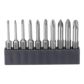 QUARKZMAN #00-#3 Phillips Screwdriver Bits Set PH00-PH3 1/4 Inch Hex Shank 2 Inch (50 mm) Long Magnetic Phillips Screwdriver Bits for Manual Electric Tools