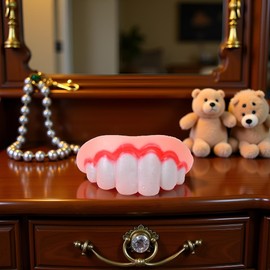 Fake Braces for Dogs | Funny Silicone Dentures for Dog | Funnys Fake Teeth for Dogs | Creative Fakes Teeth Dog Chew Toys - Funny Dentures Pet Decorating, Easy to Apply Dog Toy Teeths，Interactive Toys