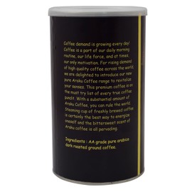 Nick of Time Indian Ground Coffee Powder from Araku Valley | Tribal Coffee | 100% Arabica AA Grade Dark Roast | Bold and Flavorful with Rich Aroma (400g|14.10 oz)