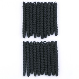 Haolocs 3 Packs Saniay Curl Crochet Braids Short Crochet Braiding Bouncy Twist Spiral Curls Jamaican Twist Hair Extensions 20 Strands/Pack (1, 6 * 20 inch)