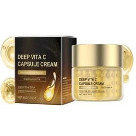 Women's Deep Vitamin C Gold Capsule Facial Moisturizer, Facial Vitamin C Moisturizer, Cream For Mature Skin, Mild Moisturizing Cream That Nourishes, Hydrates, Softens And Smoothens The Skin(50g)