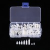 QANYEGN 180pcs White M3 Nylon Hex Screws Nuts, Waterproof Male