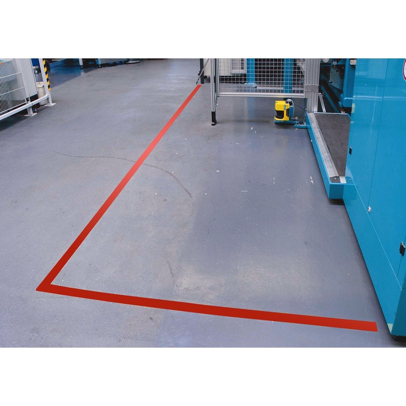 tesa 60760 Red Floor and Lane Marking Tape, 50 mm