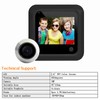 2.4 Inch Video Doorbell 145 Degree Peephole Viewer Video Eye