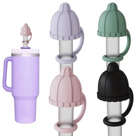 Silicone woolen hat Straw Covers Cap Compatible with yeti straw cups, Cute Funny Tumbler Straw Topper Accessories for Man & Woman Gift.